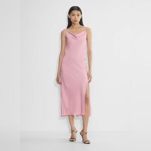 Aritzia Fonda Satin Dress - Tart Pink 🩷